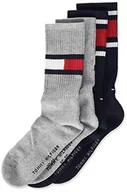 Skarpetki damskie - Tommy Hilfiger Skarpety dziecięce z flagą uniseks (2 sztuki), szary (middle grey melange), 39-42 - miniaturka - grafika 1