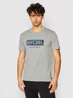 Koszulki męskie - Rip Curl T-Shirt Boxed CTERK9 Szary Standard Fit - grafika 1