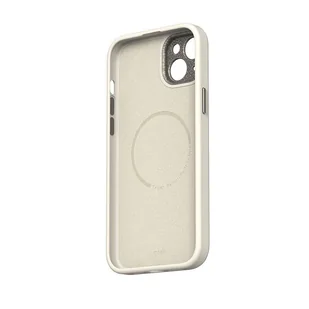 Moshi Napa MagSafe - Skórzane etui iPhone 15 Plus (Eggnog White) - Etui i futerały do telefonów - miniaturka - grafika 3