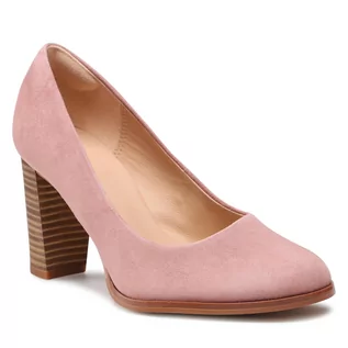 Półbuty damskie - Clarks Półbuty Kaylin Cara 2 261657844 Rose Suede - grafika 1