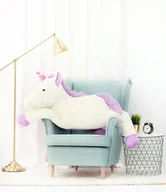 Maskotki i pluszaki - Miś Gustaw, pluszowy Jednorożec, 155 cm, biały - miniaturka - grafika 1