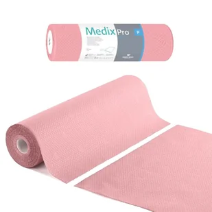 Podkład higieniczny na rolce 50cm x 50cm różowy 36g MedixPro 100szt - Kosmetyczne akcesoria jednorazowe - miniaturka - grafika 1