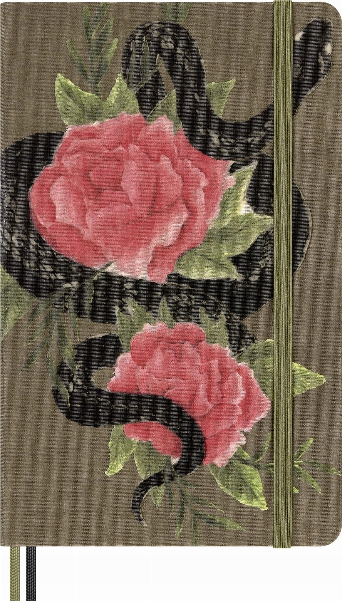 Moleskine Notes MOLESKINE Snake Roses 2025, L, 13x21cm, w linie, w pudełku