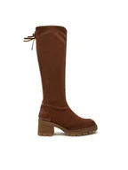 Kozaki damskie - Hispanitas Kozaki HI243682 Brązowy - miniaturka - grafika 1