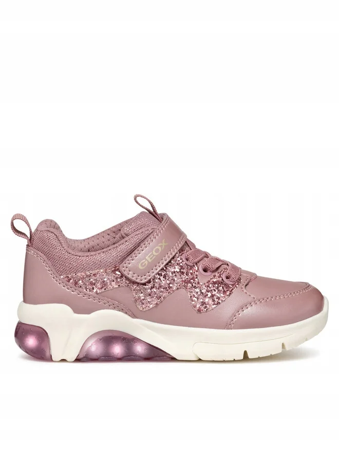 GEOX BUTY SPORTOWE RÓŻOWE NA RZEPY DZIECIĘCE 33 16OA