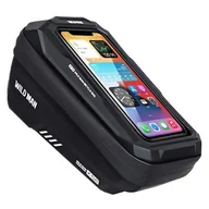 Akcesoria rowerowe - Etui/uchwyt rowerowy WILDMAN XS2 sakwa na ramę czarna/black - miniaturka - grafika 1