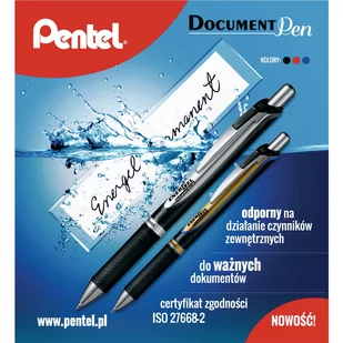 Wkład Energel 0.5 mm Niebieski Lrp5-Cx, Pentel - Wkłady do długopisów - miniaturka - grafika 3