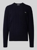 Swetry męskie - Sweter z dzianiny o kroju regular fit z czystej wełny - miniaturka - grafika 1