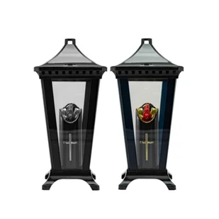 Znicz szklany Lampion latarnia LED 32,5 cm - Lampiony i znicze - miniaturka - grafika 1