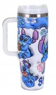 Kubki termiczne - TERMICZNY KUBEK Z POKRYWKĄ I UCHWYTEM DUŻY MODNY STITCH STAL NIERDZEWNA - miniaturka - grafika 1
