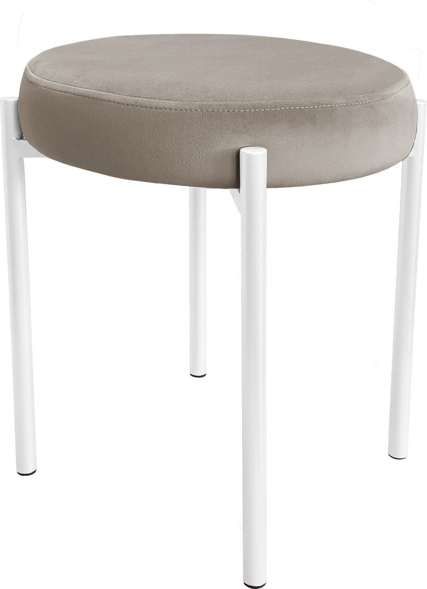 Atos TABORET DIOR STOŁEK LOFT metal podstawa biała MG09
