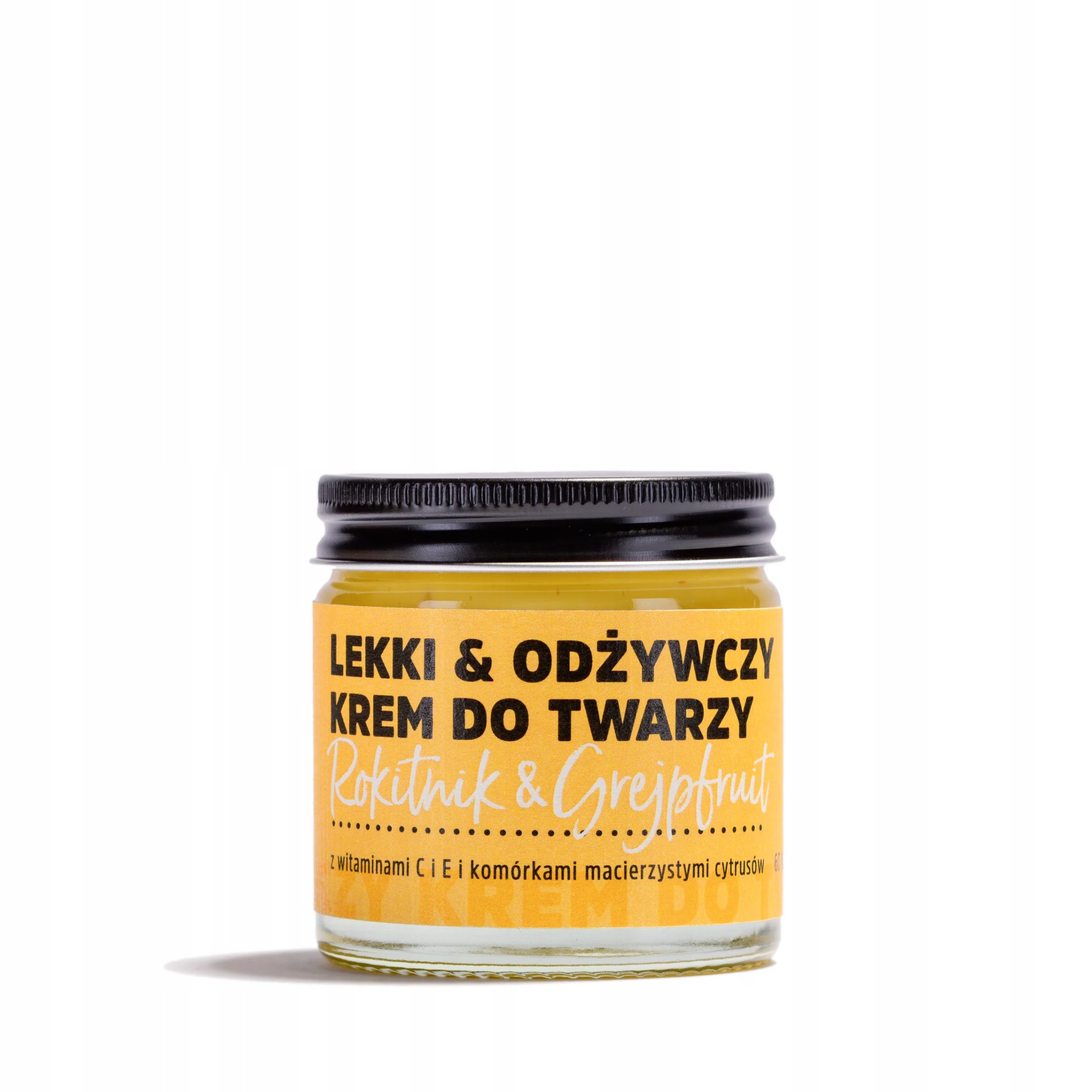 Lekki krem do twarzy z rokitnikiem Manufaktura Bursztynnika 60 ml