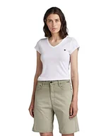 Koszulki i topy damskie - G-STAR RAW Eyben Slim Top Over Dyed damska, Biały (White D21314-4107-110), XL - miniaturka - grafika 1