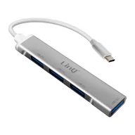 Adaptery i przejściówki - Koncentrator USB-C do 4x USB Ultra Szybka przejściówka Compact LinQ - miniaturka - grafika 1