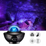 Ozdoby bożonarodzeniowe - PROJEKTOR GWIAZD DLA DZIECI DOROSŁYCH LED LAMPKA NOCNA PREZENT USB - miniaturka - grafika 1