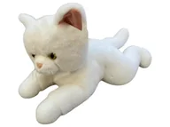 Zabawki interaktywne dla dzieci - Kot leżący 55cm biały - Madej - miniaturka - grafika 1
