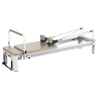 Pozostały sprzęt i akcesoria do ćwiczeń - Reformer do pilatesu TOORX Liveness PTX8000 Brązowo-srebrny - miniaturka - grafika 1