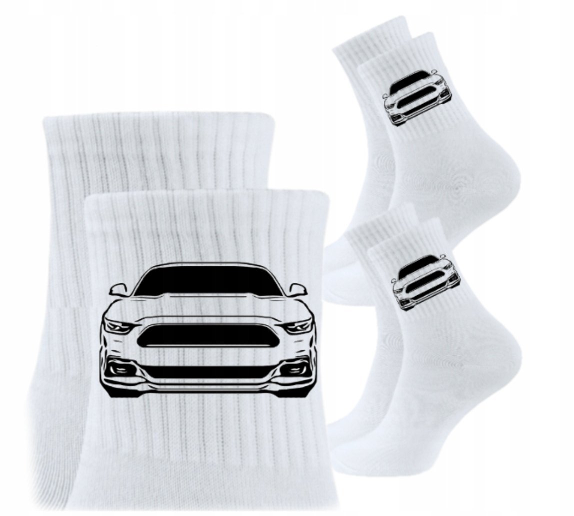 3x Skarpetki Urodziny Prezent Skarpety dla kierowcy auta MUSTANG FORD