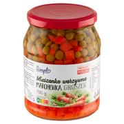 Warzywa w marynacie - Simpl Mieszanka warzywna marchewka groszek 700 g - miniaturka - grafika 1