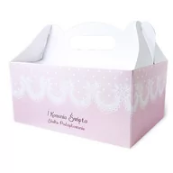 Opakowania i torebki na prezenty - Pudełko na ciasto - I Komunia Święta - miniaturka - grafika 1