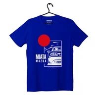 Odzież do sportów motorowych - T-shirt koszulka Mazda Miata niebieska-M - miniaturka - grafika 1