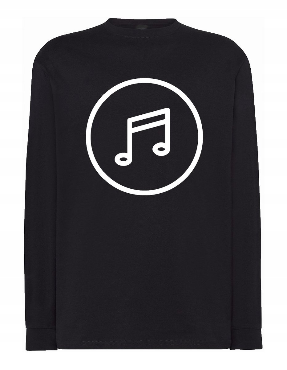 Longsleeve fajny nadruk Nuta Muzyka r.XS