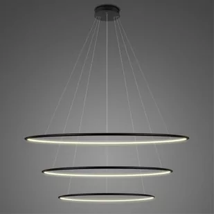 Altavola Design Ledowe Okręgi lampa wisząca 130W czarna LA075/P_100_in_3k_black - Lampy sufitowe - miniaturka - grafika 1