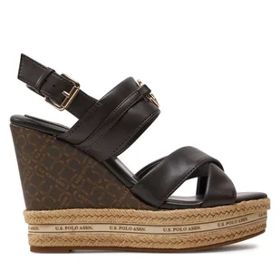 Espadryle U.S. Polo Assn. Aylin016 Brązowy - Espadryle damskie - miniaturka - grafika 1