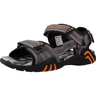 Pablosky 973550 sandały sportowe, szare, rozmiar 35 EU, szary, 35 EU - Buty dla chłopców - miniaturka - grafika 1