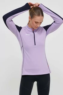 Bluzy damskie - Mammut bluza sportowa Aenergy kolor fioletowy gładka - grafika 1