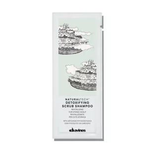 Davines Detoxifying Scrub - szampon do zwiotczałej skóry głowy 12 ml - Szampony do włosów - miniaturka - grafika 1
