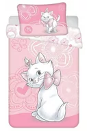 Pościel dla dzieci - Pościel bawełniana 100x135 Kotek Marie 5511 Cat różowa do łóżeczka - miniaturka - grafika 1