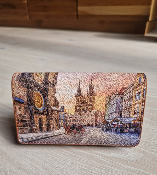 Portfel damski z motywem Pragi Ynot średniej wielkości