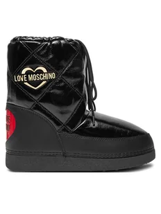 LOVE MOSCHINO Śniegowce JA24982G0LEB1000 Czarny - Śniegowce damskie - miniaturka - grafika 1