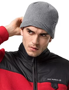 Jack Wolfskin Jack Wolfskin Czapka uniseks wiatroszczelna Stormlock Paw Cap szary jasnoszary L 1908721-6111004 - Czapki męskie - miniaturka - grafika 1