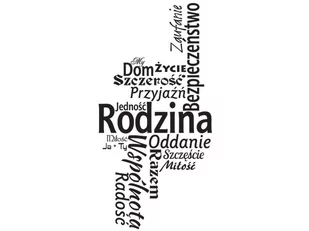Cytaty, Rodzina, Naklejka ścienna wielokrotnego użytku, 100x200 cm - Naklejki na ścianę - miniaturka - grafika 1