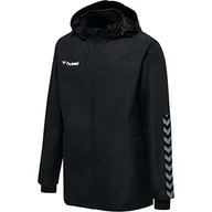Kurtki i płaszcze dla chłopców - Hummel hmlAUTHENTIC KIDS ALL-WEATHER kurtka chłopięca, Black/White, 116 - miniaturka - grafika 1