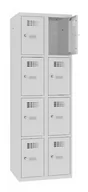 Szafki BHP - Szafa skrytkowa do szkół dla uczniów SMS 324 - 8 schowków - miniaturka - grafika 1