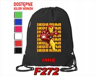 Torby szkolne - WOREK SZKOLNY NA WF SPORTOWY NA BUTY DLA DZIECI WYBRANE WZORY- IMIĘ - miniaturka - grafika 1