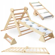 Place zabaw - Plac Do Zabaw Wspinaczki Dla Dzieci Ścianka Zestaw Wspinaczkowy Drabinka - miniaturka - grafika 1