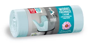 1x Worki Na Śmieci Z Uszami Kwiatowe 35l 20szt - Worki na śmieci - miniaturka - grafika 1