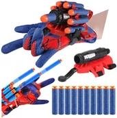 Zabawki militarne - LeanToys Rękawica Z Wyrzutnią Na Strzałki Piankowe Spider Dla Dzieci 10szt. - miniaturka - grafika 1