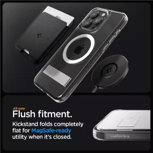 Etui Spigen Ultra Hybrid S MagSafe z podstawką do iPhone 15 Pro - przezroczyste - Etui i futerały do telefonów - miniaturka - grafika 8