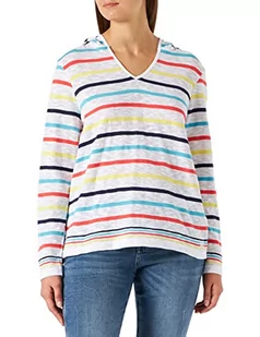 Armor Lux Sweter damski, Biały/Citronella/Red/Nia/I, XS - Swetry damskie - miniaturka - grafika 1