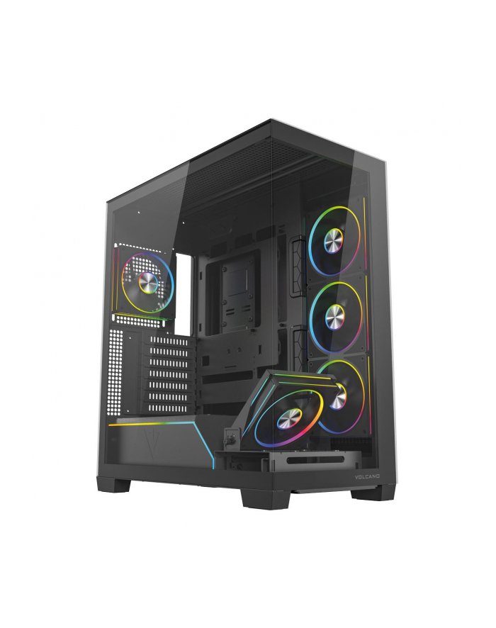 Obudowa Modecom Volcano Stellar Plus ARGB MIDI 5F, czarna AT-STELLAR-PLUS-5F-ARGB-10