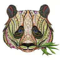 Puzzle - Drewniane Puzzle SŁODKA PANDA 2W1 M - miniaturka - grafika 1