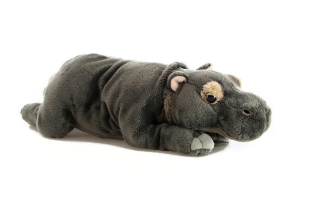 Pluszowe ZOO: maskotka Hipopotam leżący 30cm 90045 (eko-friendly)