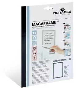 Durable MAGAFRAME A6 - samoprzylepna magnetyczna ramka z uchylną przednią stroną - Ramki na zdjęcia - miniaturka - grafika 2