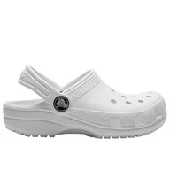 Klapki i japonki damskie - Klapki Crocs Classic Clog 206991-100 - białe - miniaturka - grafika 1