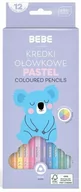 Przybory szkolne - Interdruk Kredki ołówkowe trójkątne BB PASTEL 12 kolorów - miniaturka - grafika 1